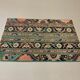 Distressed Turkish Rug 107x69 cm Vintage Shabby, Runner, Green, Brown Small