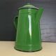 Cafetière émaillée verte