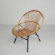 Vintage Rohe Noordwolde bamboo chair, 1960s