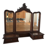 Triptych mirror dressing table