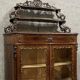 Vitrine galbée époque Napoléon III en acajou