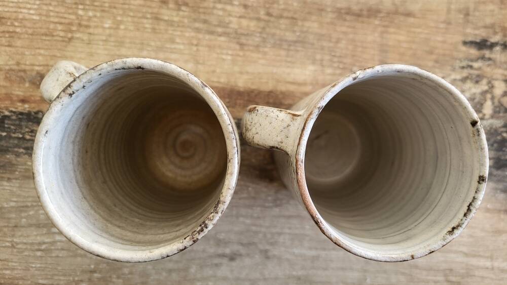 Pair of mugs Gustave Reynaud-ceramics Le Mûrier- 1950s/60s