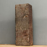 Monolithic vase in natural slate
