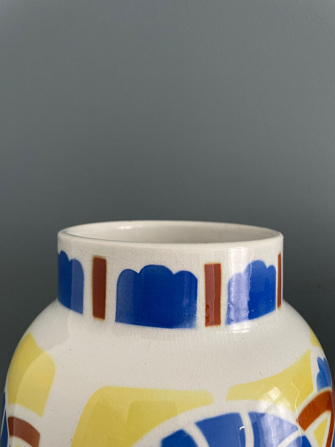 Pair of Art Deco vases, Lunéville France, circa 1930 | Selency