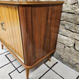 Low sideboard in teak veneer 1960"