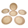 6 Edith soup plates / Faïencerie Nouvelle