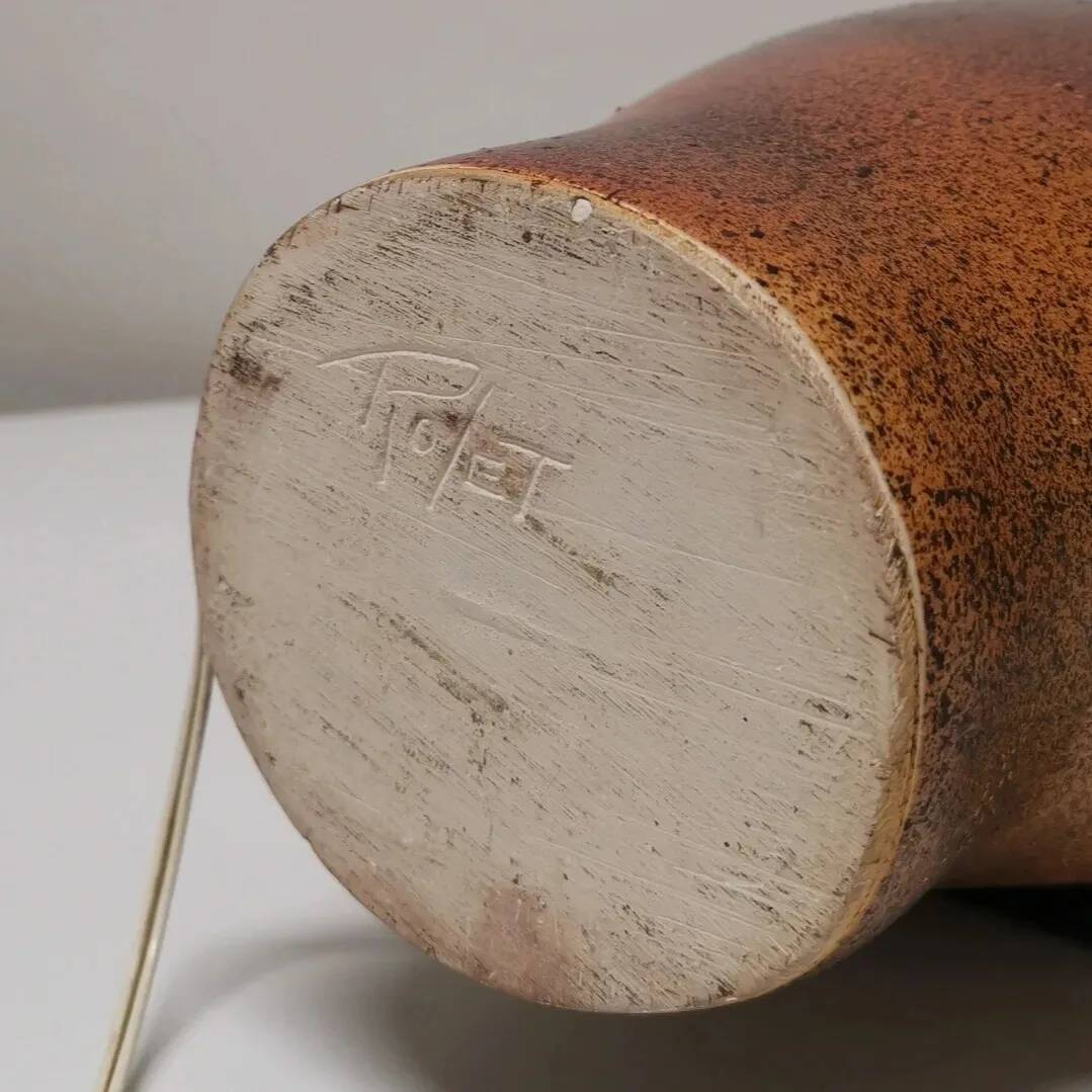 Ceramic lamp by Anne and Pierre Roset, 1980