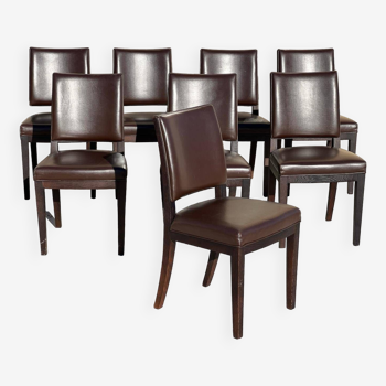 Set of 8 Antonio Citterio chairs for Maxalto model Calipso design 2000