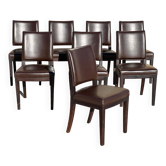 Set of 8 Antonio Citterio chairs for Maxalto model Calipso design 2000
