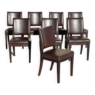 Set of 8 Antonio Citterio chairs for Maxalto model Calipso design 2000