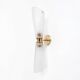 Pair of Satin Frosted Murano Glass Wall Sconces