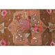 Vintage Turkish Hand-Knotted Wool Cotton Orange Runner 159x366