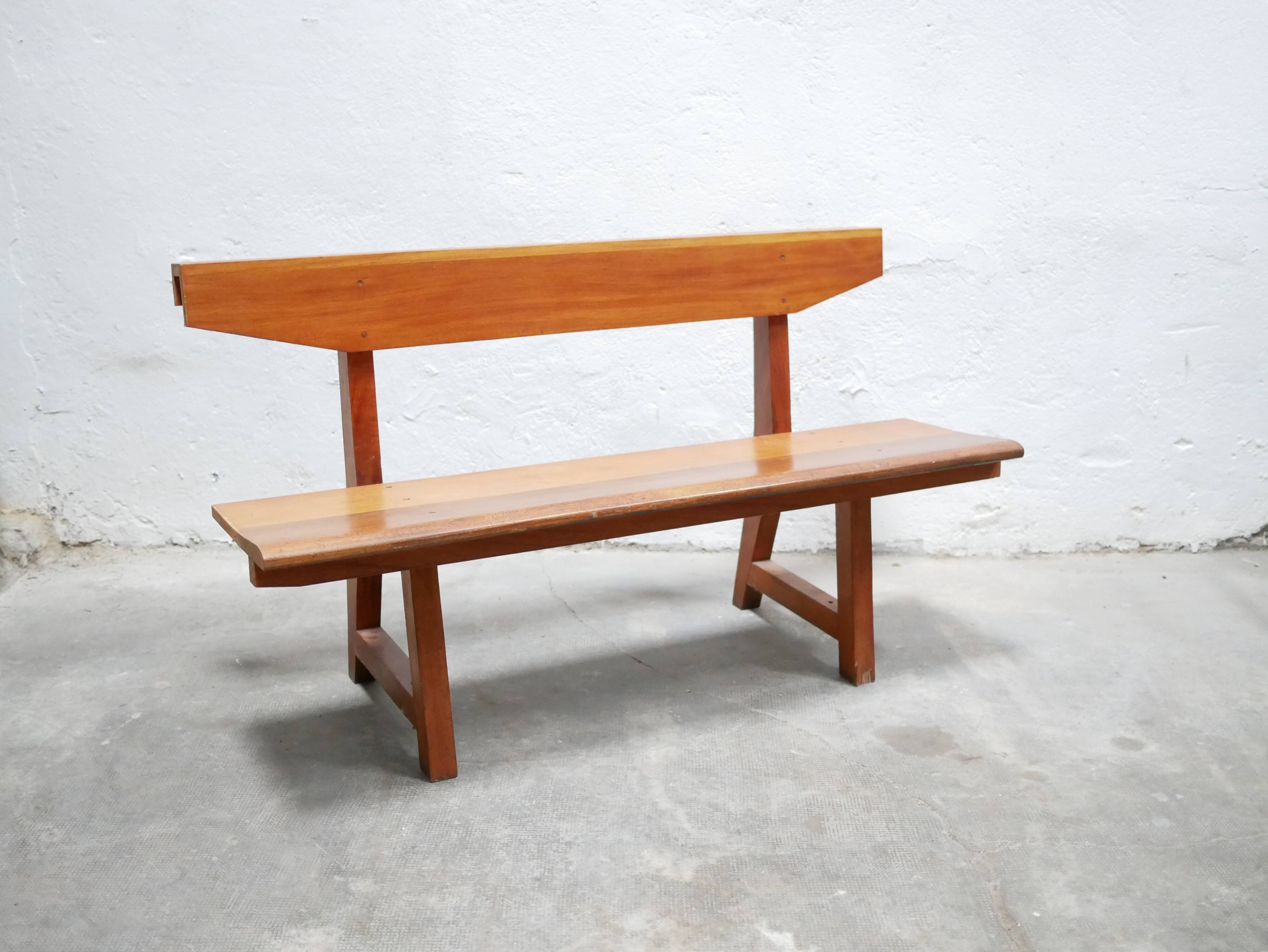 Vintage wooden bench