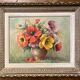 Painting: oil on canvas - still life with anemones