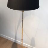 Brass floor lamp