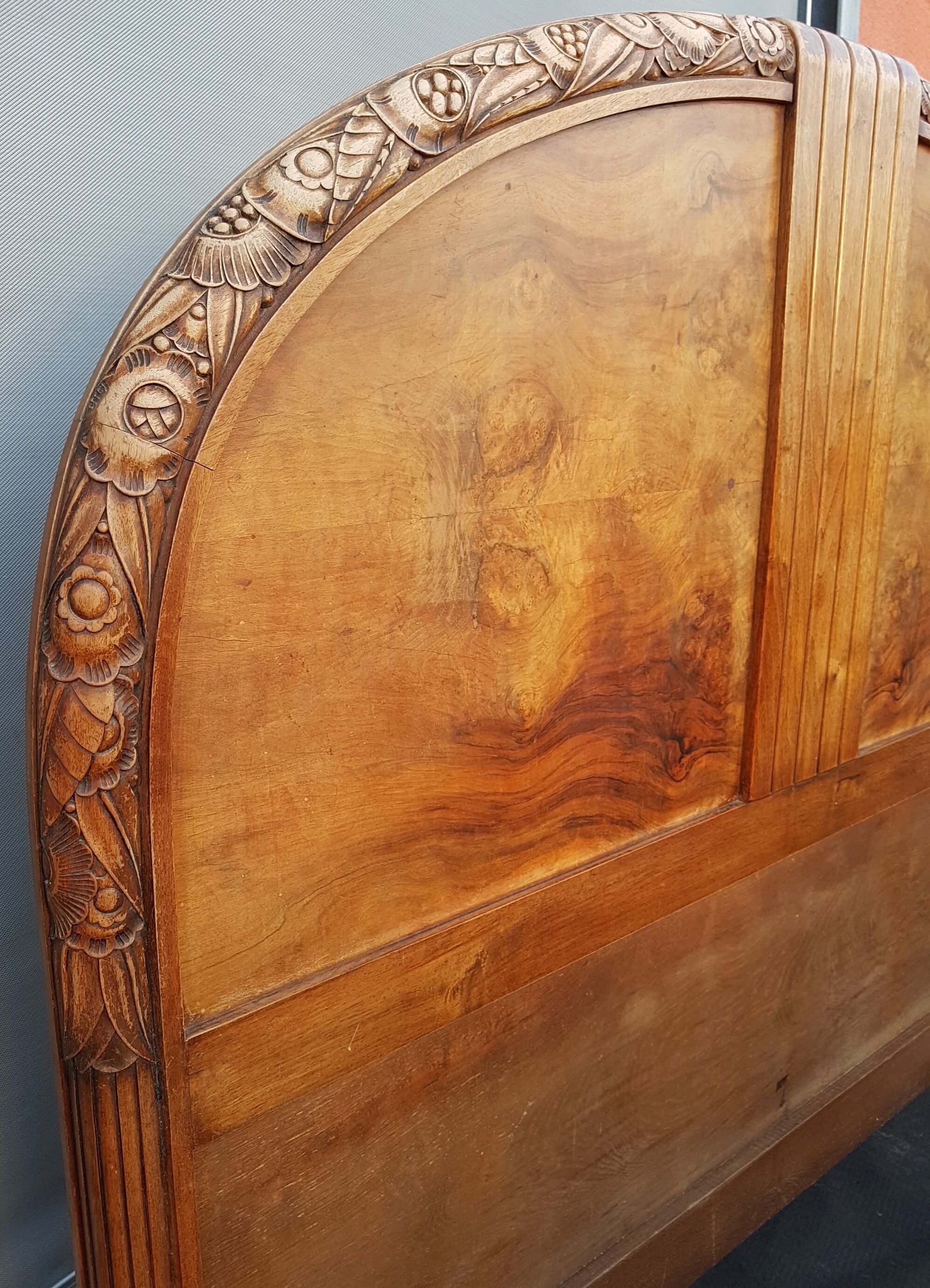 Art Deco 1925 half-moon bed 140X190