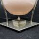 Glass and metal table lamp, Germany, 1930s
