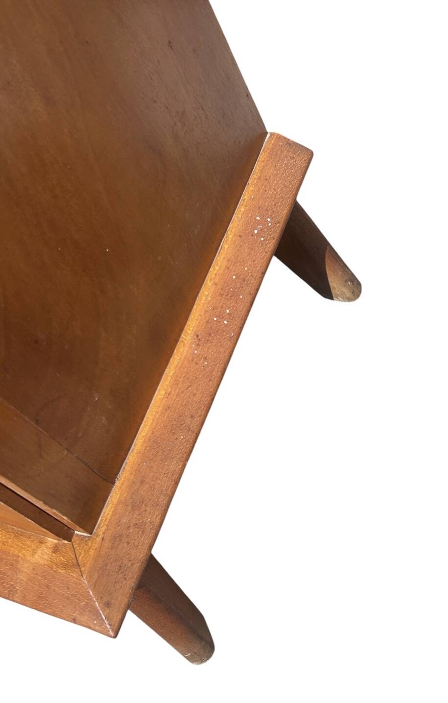 oak commode with tapered legs 1950
