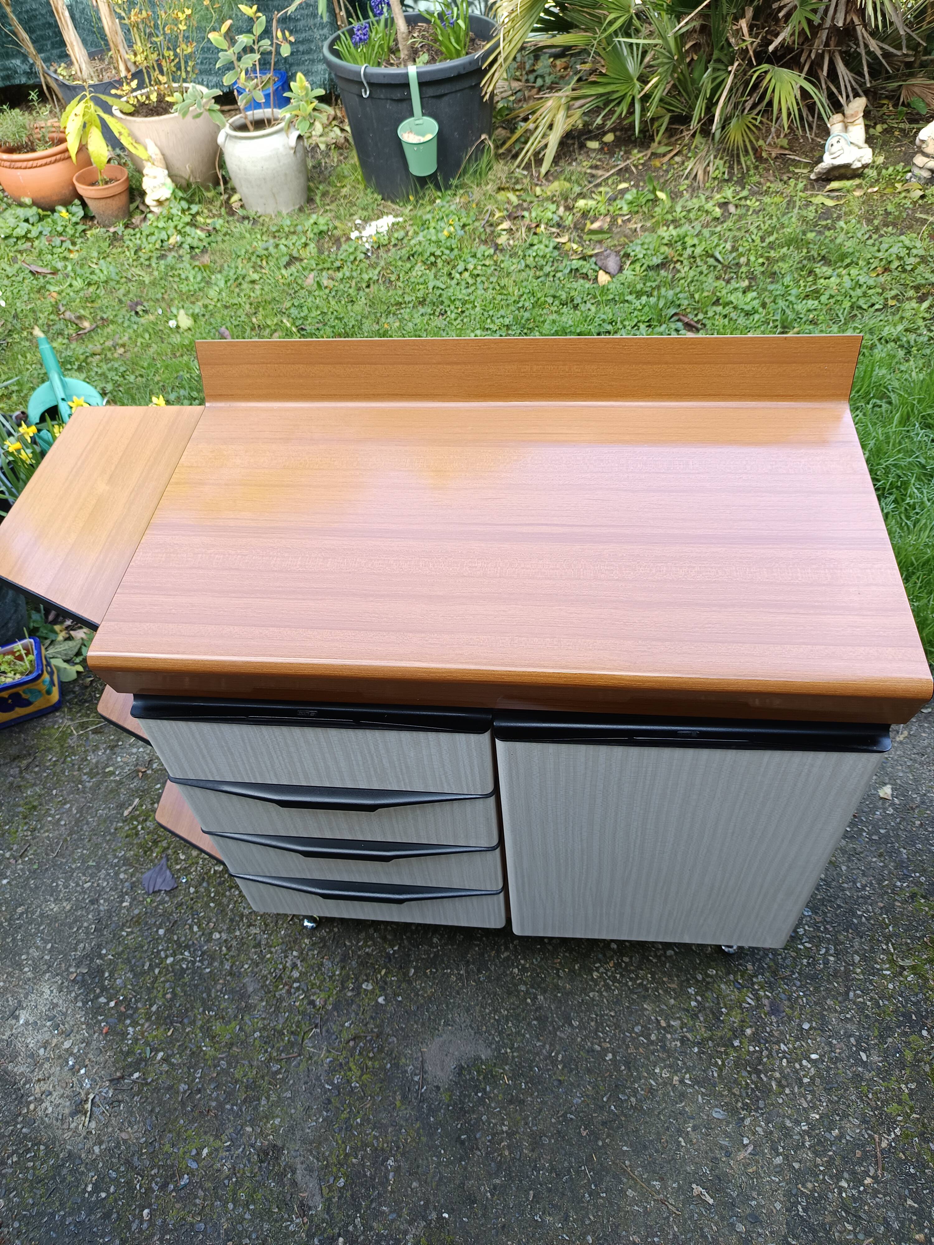 two low cabinets by Salvarani from the 1970s
