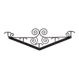 Art Deco wrought iron coat rack.