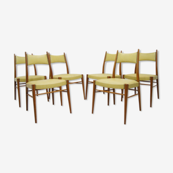 Mid-century Austrian dining chairs, 1950s, set of 6