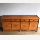 Pencil or split reed rattan wicker side board cabinet, Vivai del Sud
