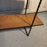 Shelf string iron and wood 3 trays