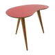 Table d'appoint des années 50 tripode en formica forme haricot