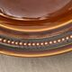 6 toulouse brown hollow plates made of St Amand earthenware