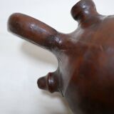 Vintage leather gargoulette pot