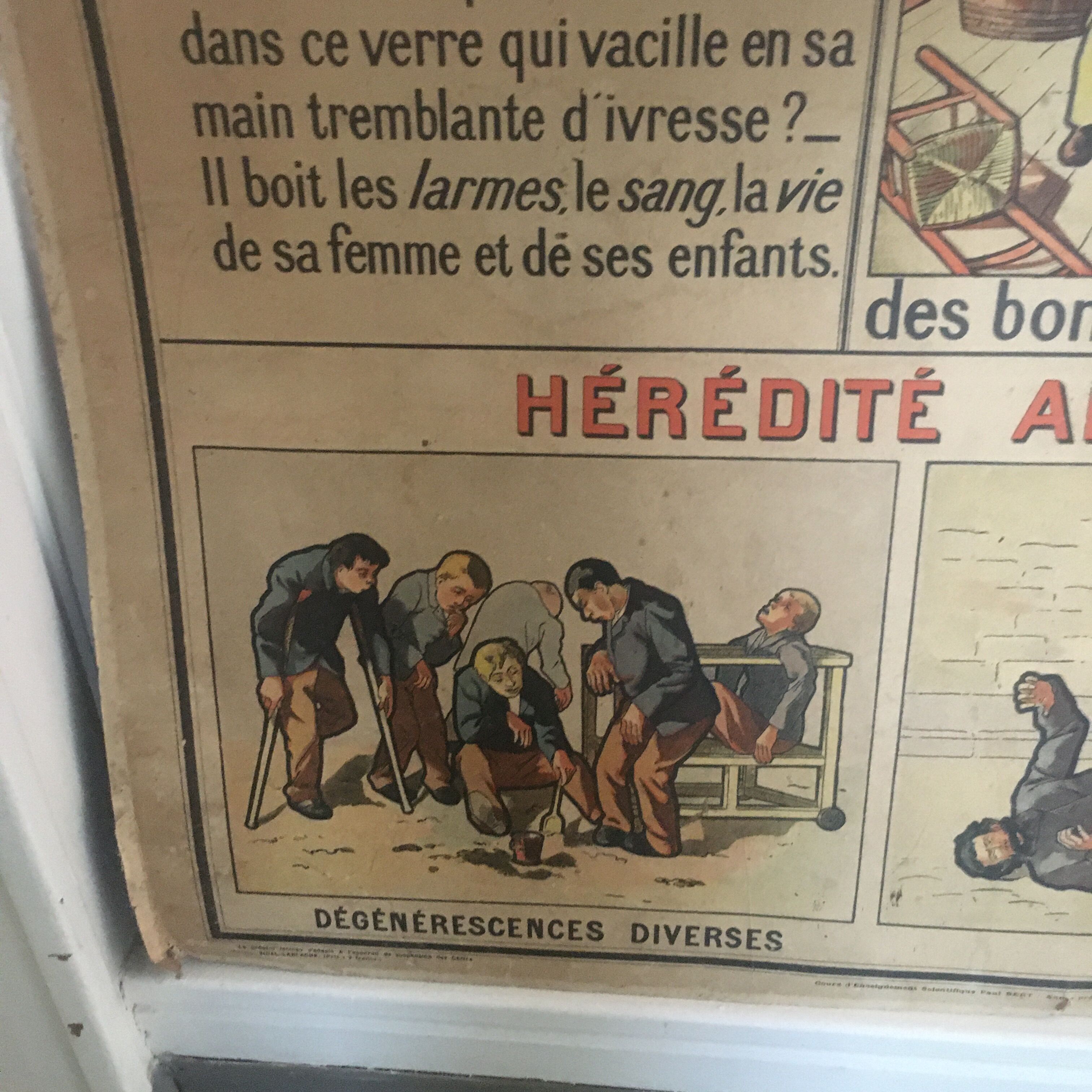 Educational panel "Alcohol is the enemy" 1910