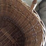 Old rattan basket - vintage