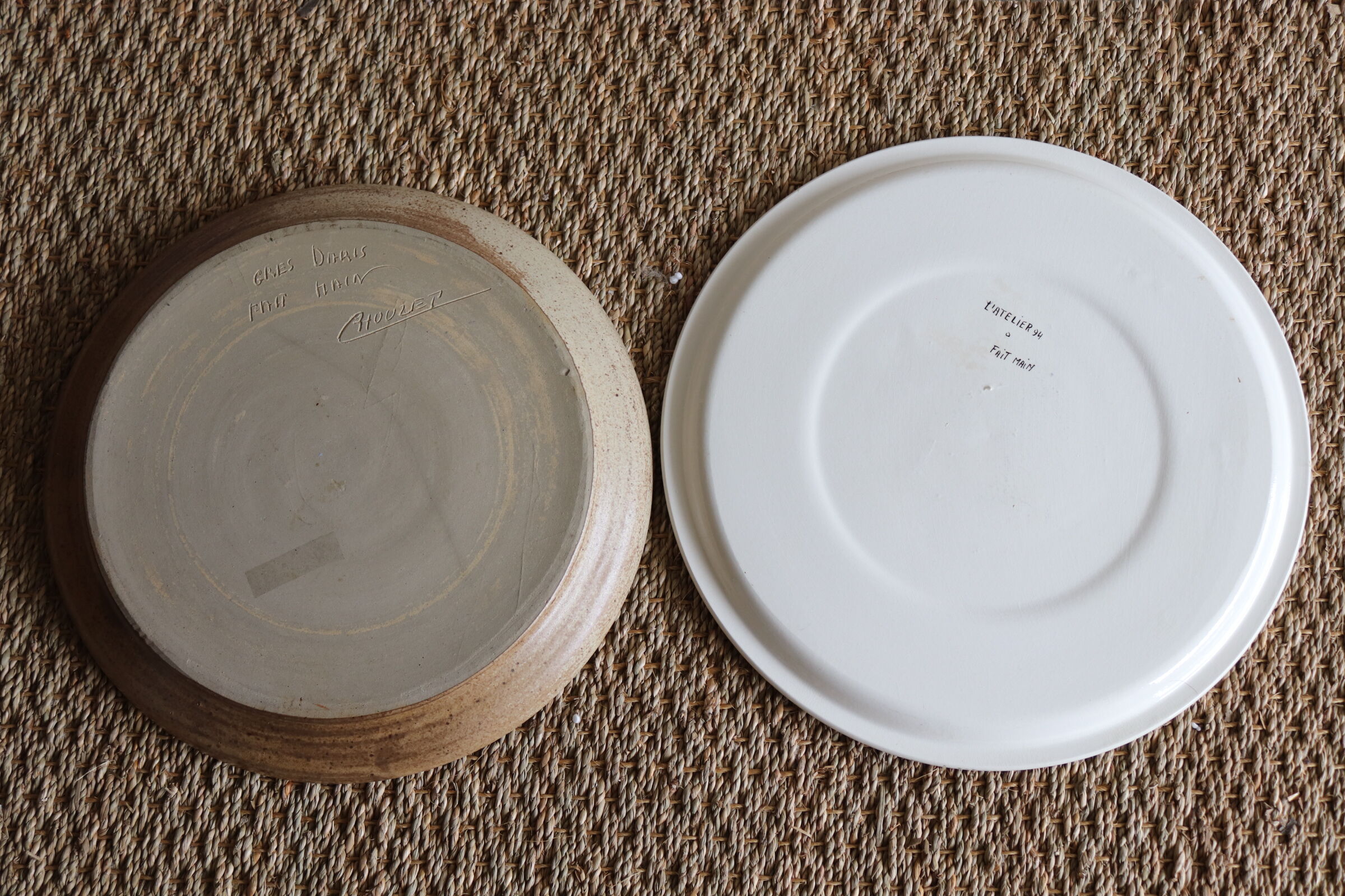 Two artisanal dishes