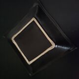 Handmade cracked blue ceramic ashtray