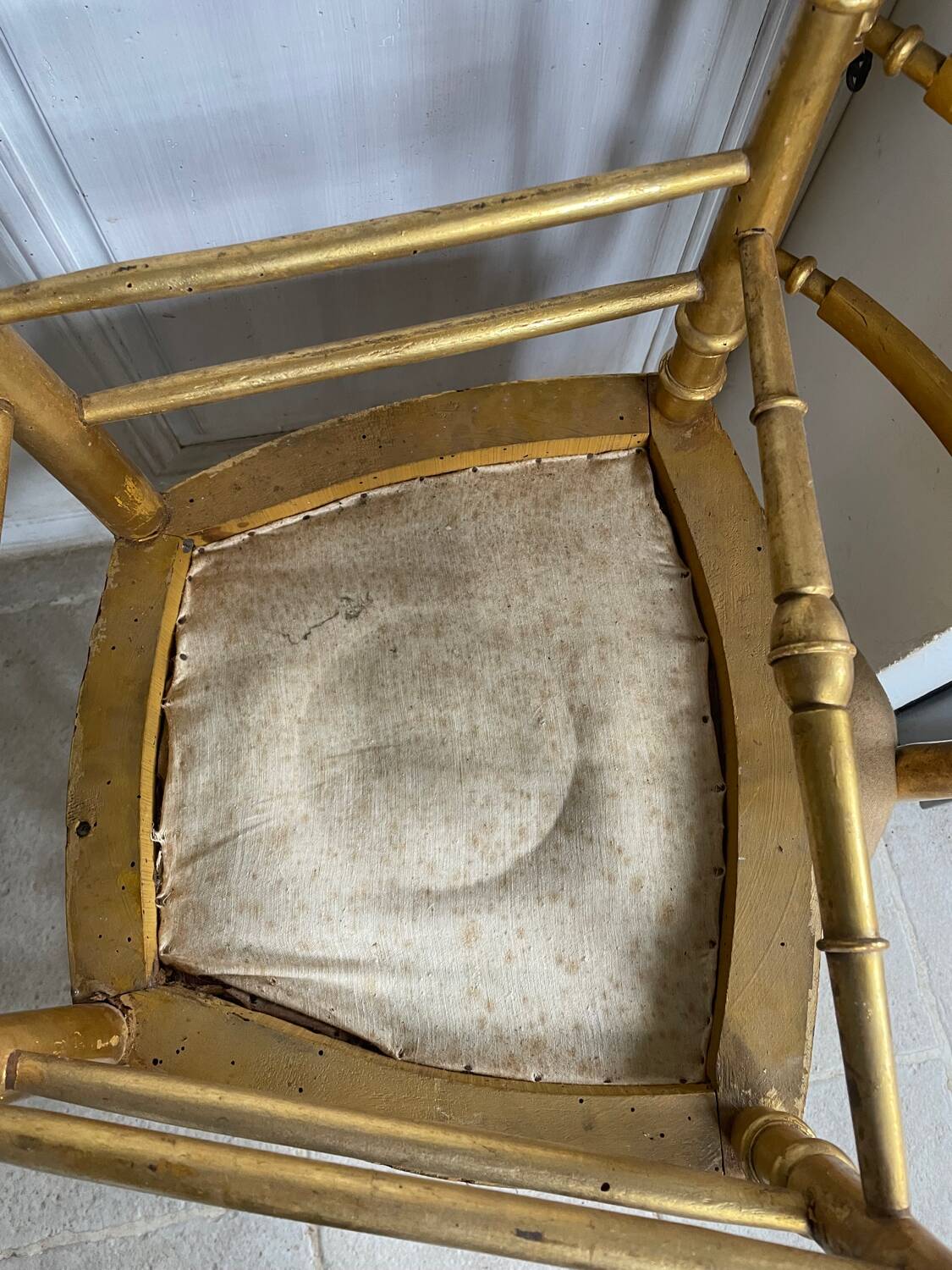 Old pair of theater chairs