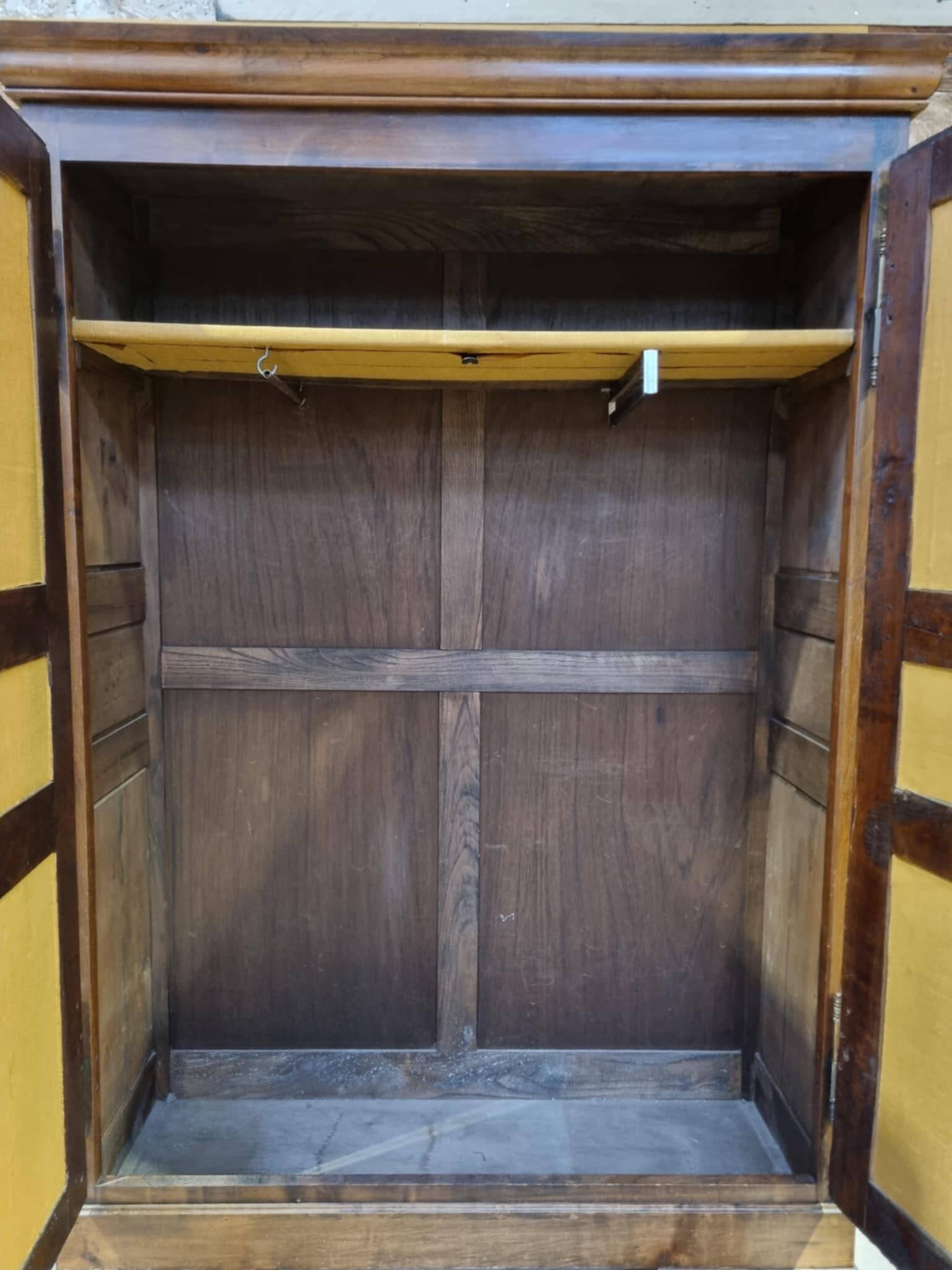 Antique cherry wood wardrobe