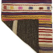 Area kilim rug ,vintage wool turkish handknotted kilim, 164 cmx 69 cm rug