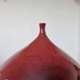 Vase "figue" en céramique rouge