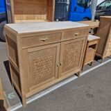 Art Deco buffet in white marble