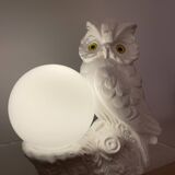 Ceramic owl lamp