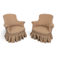 Pair of frog armchairs from the Napoléon III period.