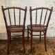 Paire de chaises bistrot Thonet estampillées