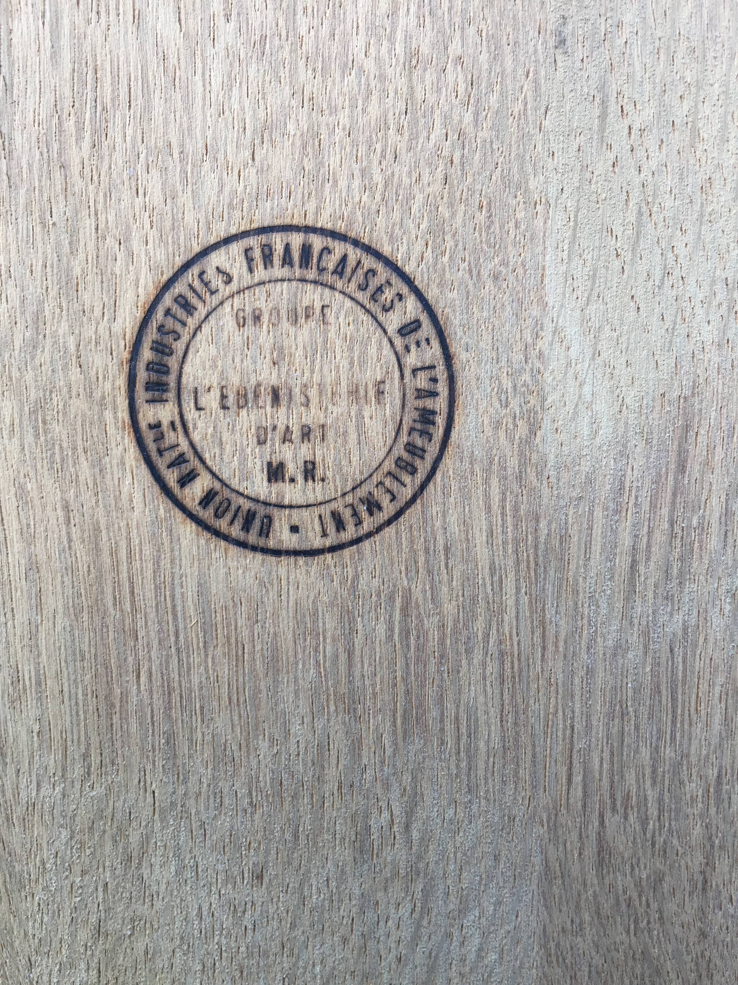 Louis XV marquetry library display case with 2 doors stamped Maurice Rinck