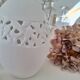 Vase œuf blanc en porcelaine