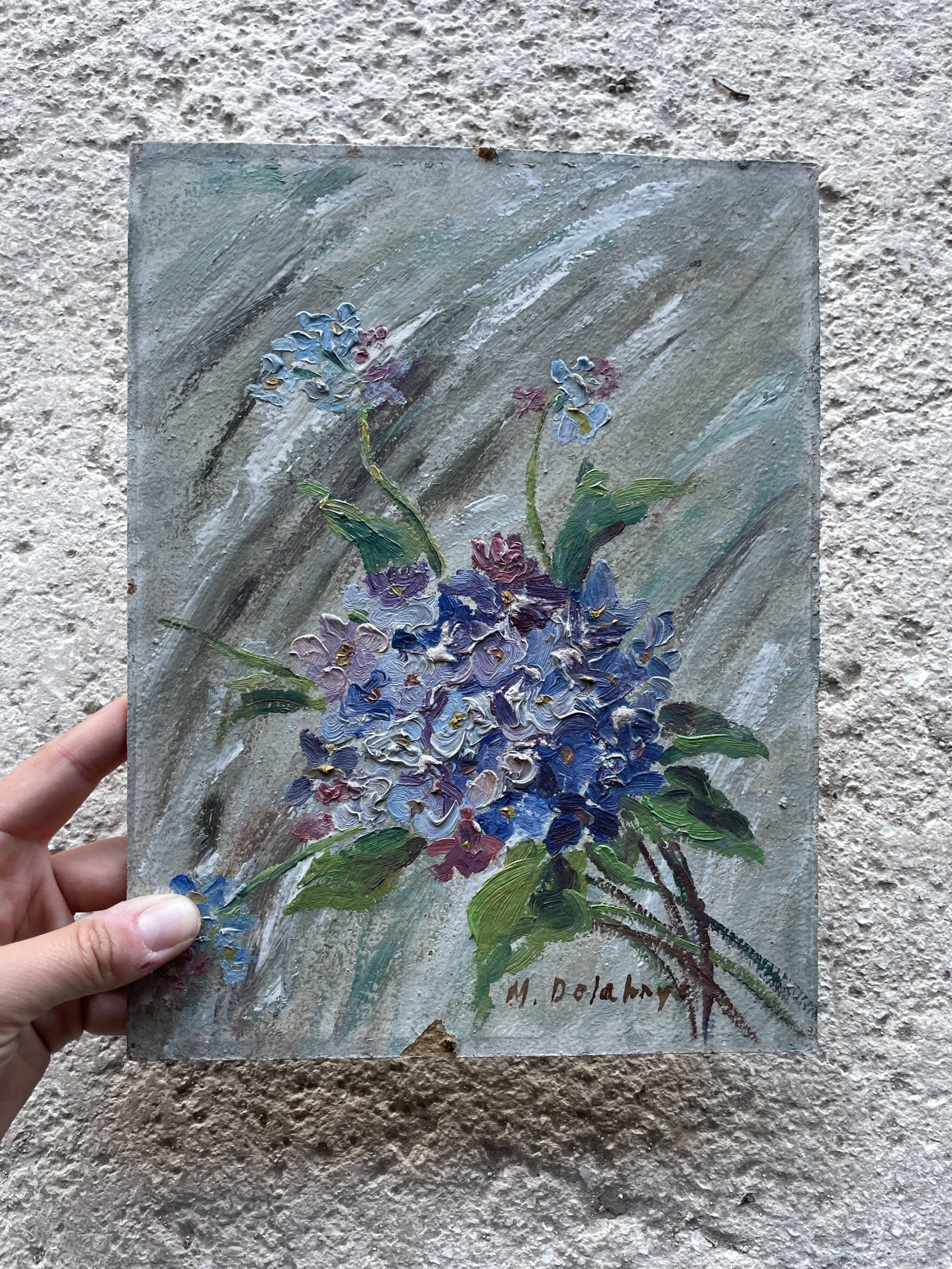 Small old oil on panel