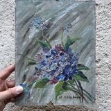 Petite huile sur panneau ancienne