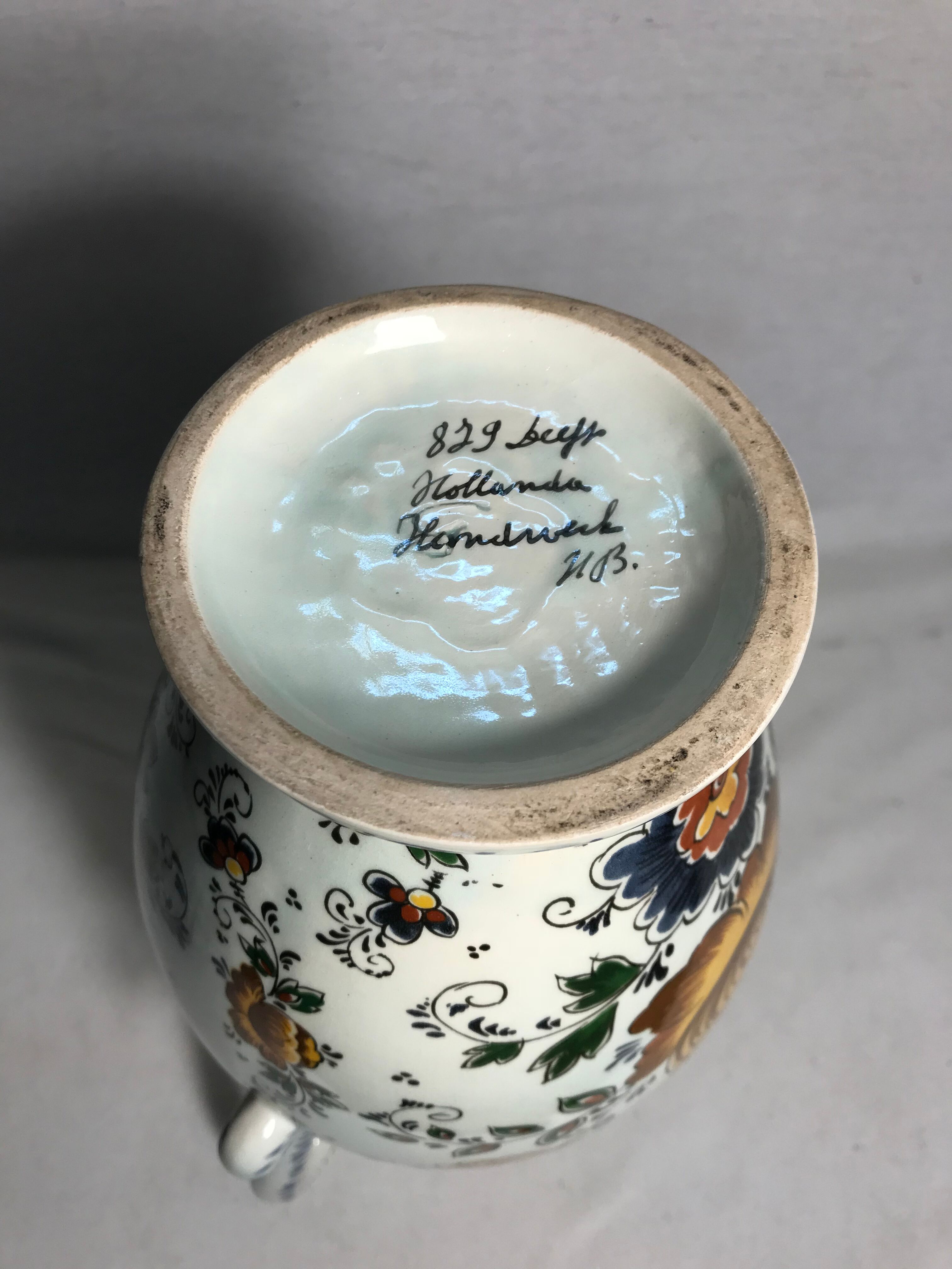 Old porcelain Holland vase