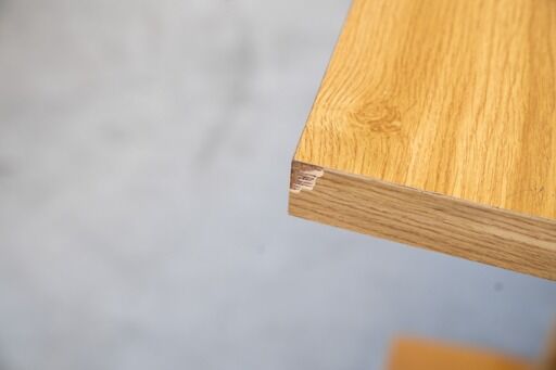 70s table with oak laminate top