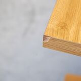 70s table with oak laminate top