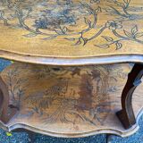 19th century solid wood serving cart